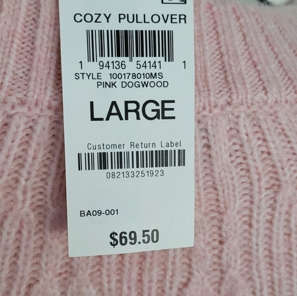 Pink Imitation-Pearl Embellished Crewneck Sweater - Picture 11 of 11